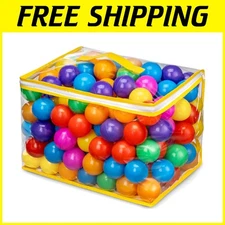 Bright and Safe 200 Ball Pit Balls with Storage Bag - Perfect for Toddler Play