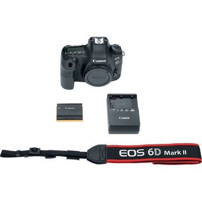 New Canon EOS 6D Mark II 26.2MP Digital SLR Camera - Body + Basic Accessories