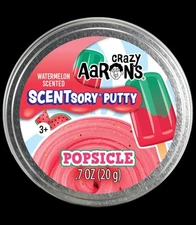 Crazy Aaron's SCENTsory Putty Popsicle Watermelon Scented .07 oz. NEW
