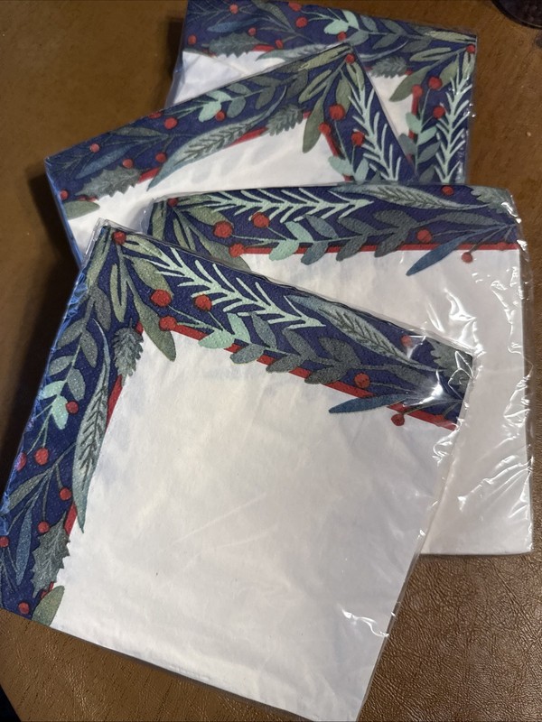 Lot Of Party Impressions Napkins-Holiday- 4 Pack- 16 Napkins In Each Pack