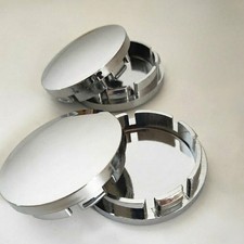 ​4 Stück Nabenkappen 56mm - Universal Felgendeckel - Silber