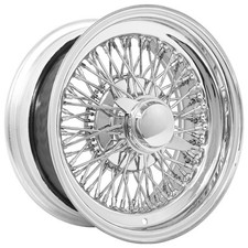 14x7 La Wire Wheels Standard 72-spoke Cross Lace Chrome Rims 1pc A01