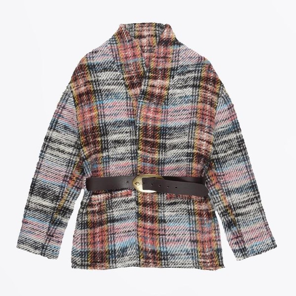 Women Ba&sh Jacket Grey Wool 36