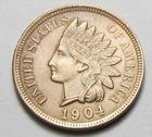 1904 INDIAN HEAD CENT,STRONG LIBERTY, 4 DIAMONDS,HIGH GRADE RED COIN!!!!(A1)