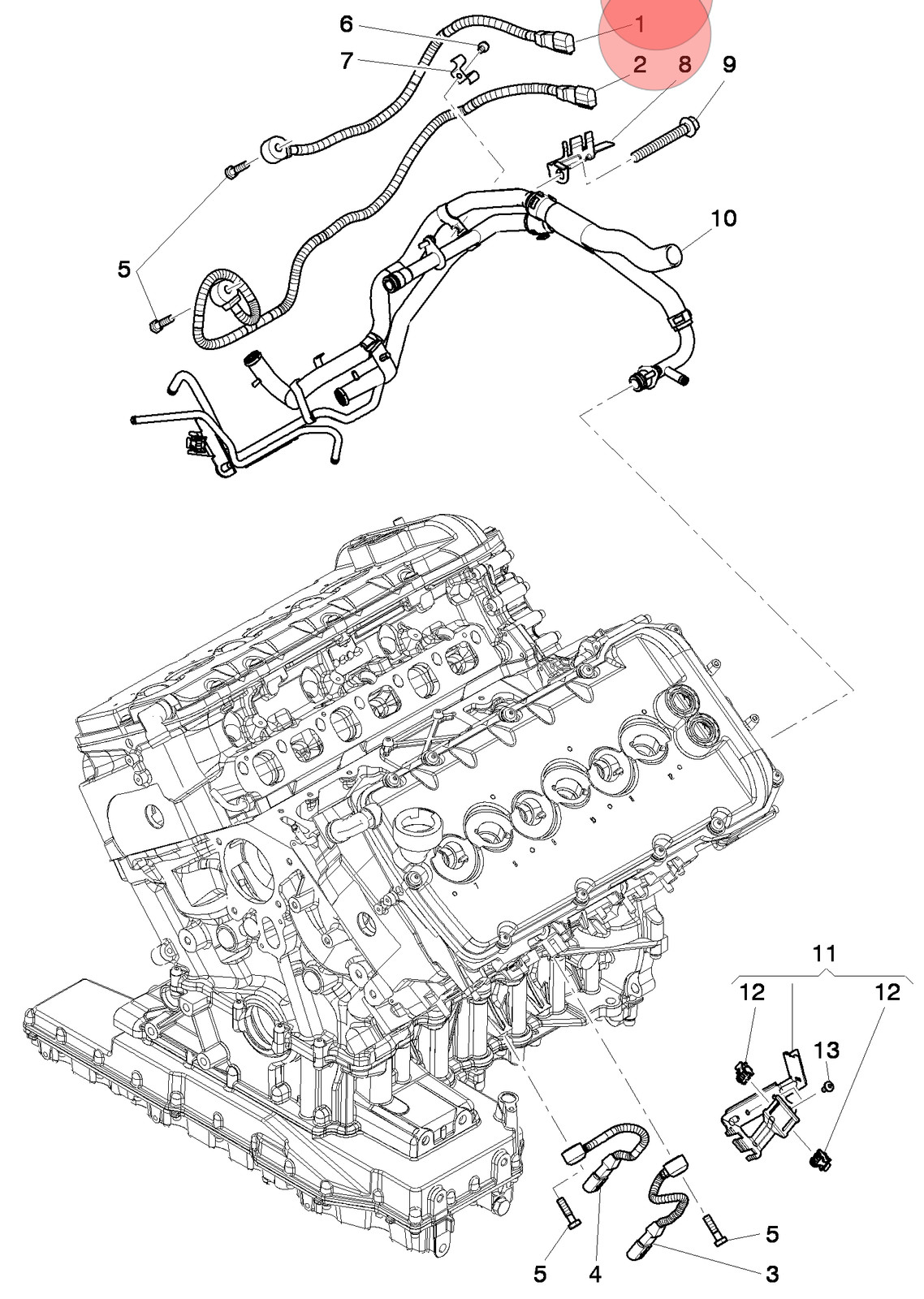 Bentley Continental GT 2004-2019 Front Left Knock sensors Set
