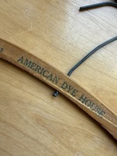 Antique Hangers Wooden - American Dye House, T.P. Malo, 1920-1930s