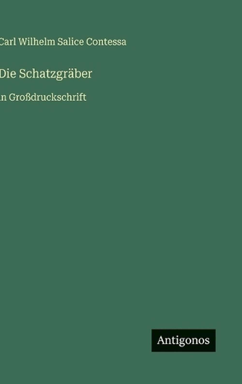 Die Schatzgrber: in Grossdruckschrift by Carl Wilhelm Salice Contessa (German) H