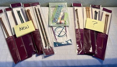 LARGE LOT Knitting Needles KNIT PICKS Sunstruck Radiant Caspian NEW AND USED
