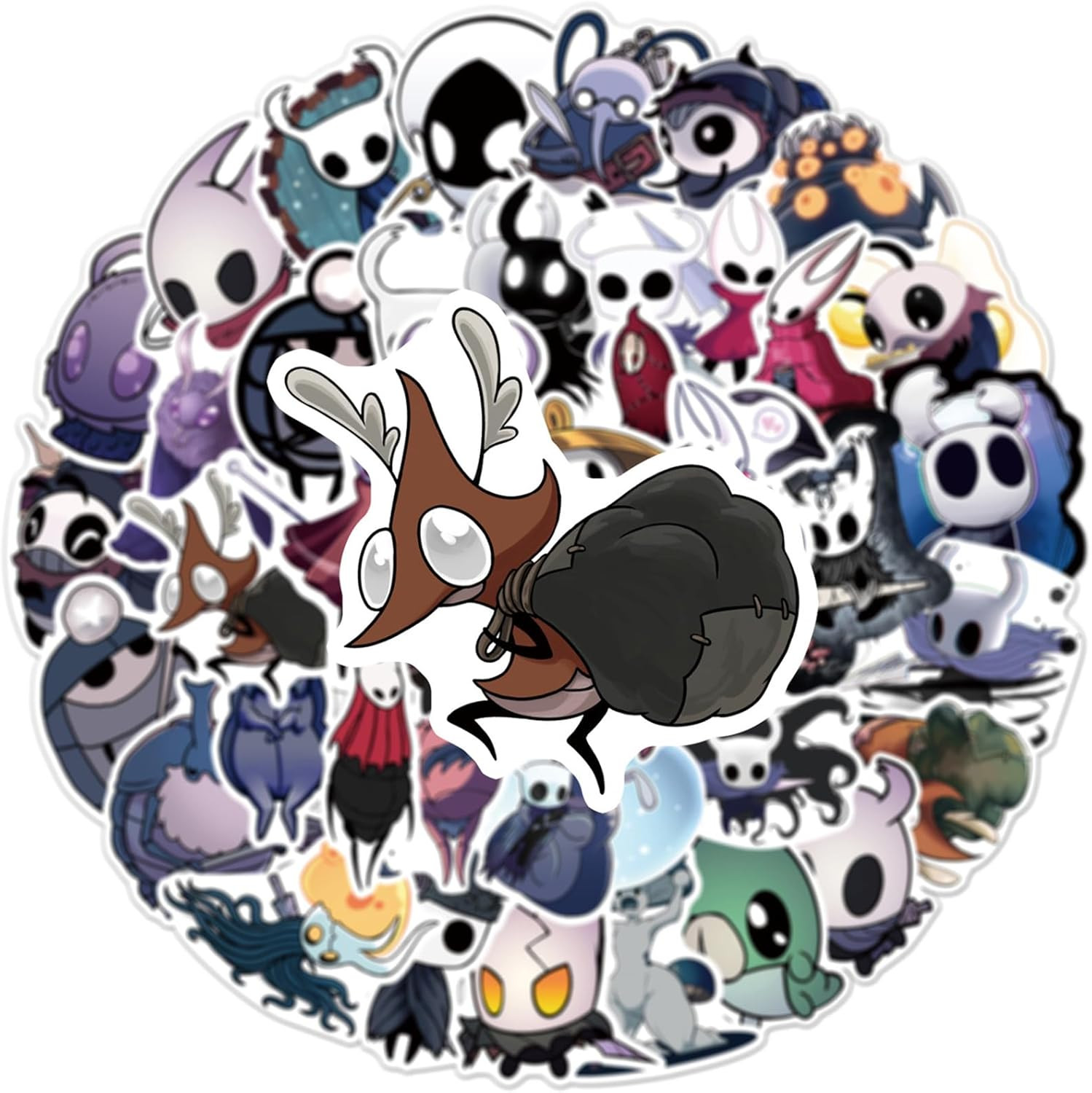 54Pcs Hollow Knight Stickers for Boys Teens Adults Waterproof Vinyl Stickers Bul