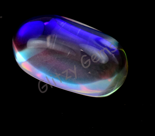 73,80 CT TOPAZE mystique naturelle ronde arc-en-ciel certifiée pierre