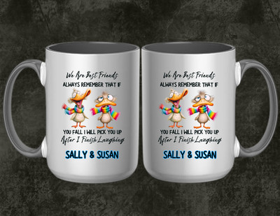 PERSONALIZED BEST FRIENDS LAUGHING DUCK