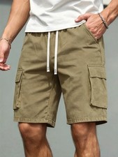 Men s Super Stretch Cargo Shorts with multi-pocket work shorts, high-end men's s