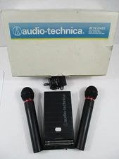 * Audio-Technica ATW-0422 VHF Wireless 2 Microphone ATW-T22 System Karaoke