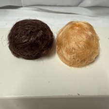 Set Of 2 Doll Wigs Bubble Cut Blonde Brunette See Pics For Size A25A