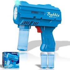 Kids Bubble Gun, Durable Light Up 15.6 X 14.8 X 5.8 Centimeters, Blue
