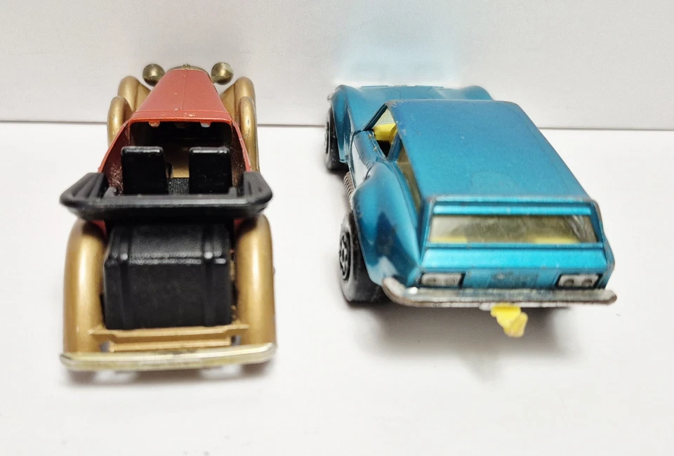 Vintage 1970s Diecast Vehicle Lot Matchbox Lesney, Lagonda, Corvette, Speedkings - Image 4 of 4