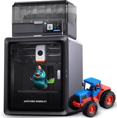 ANYCUBIC Kobra S1 Combo 3D Printer 600mm/s Max Multi-color CoreXY Auto Leveling