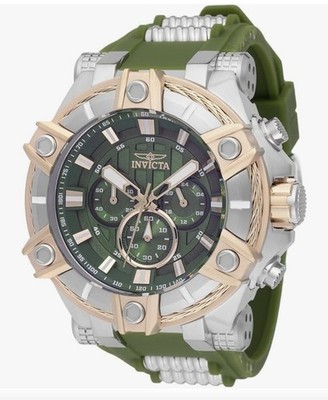 Invicta Bolt  Men's 52mm Green & Rose Gold Chronograph Watch 49809,  NEU!