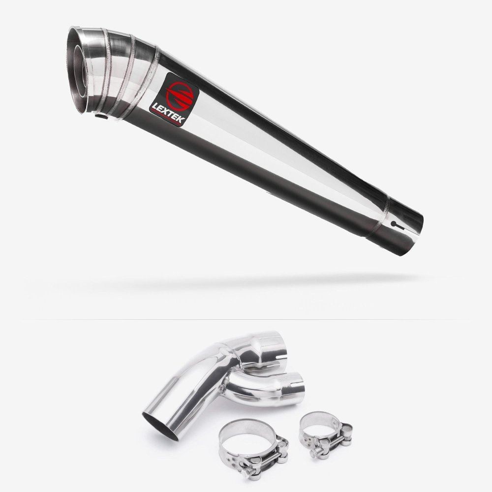 Lextek MP4 Megaphone Exhaust with Link Pipe for BMW S1000 XR (15-19)