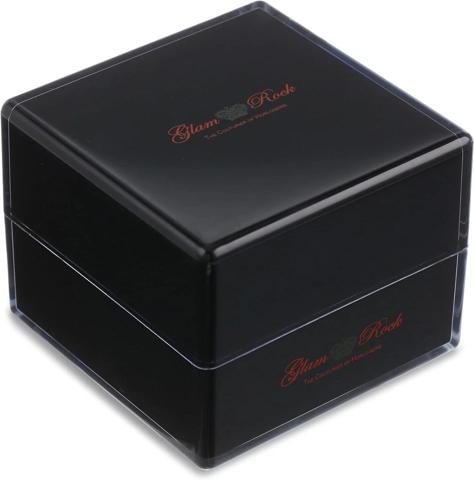 Glam Rock Women's GR61114-ORGS Miami Beach Chronograph Black Textured Dial Black - image 3 of 4