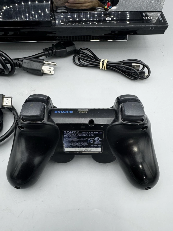 Playstation 3 Backwards Compatible 80GB CECHA01 SERVICED Fat PS3 PS2 PS1 Low Hr - Image 4 of 4