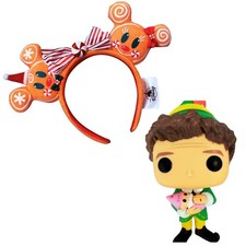 Disney-Parks Minnie Mickey Mouse Ears Holiday Christmas Headband Gingerbread