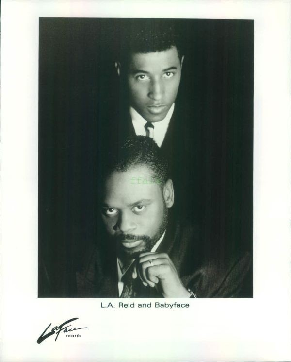 Press Photo: L.A. REID & BABYFACE 8x10 B&W