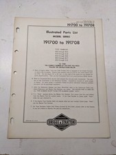 BRIGGS & STRATTON ILLUSTRATED ENGINE REPAIR PARTS LIST BOOK MANUAL 191700-191708