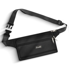 Slim Fanny Pack Multiple Pockets Small Waist Bag Running Cycling Work Hip Pack