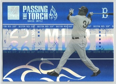 David Ortiz 2005 Donruss Elite Passing the Torch Blue /1000 #PT-11 Boston Red