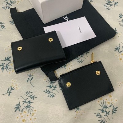 CELINE Triomphe Small Flap Wallet Tri-fold Wallet | eBay