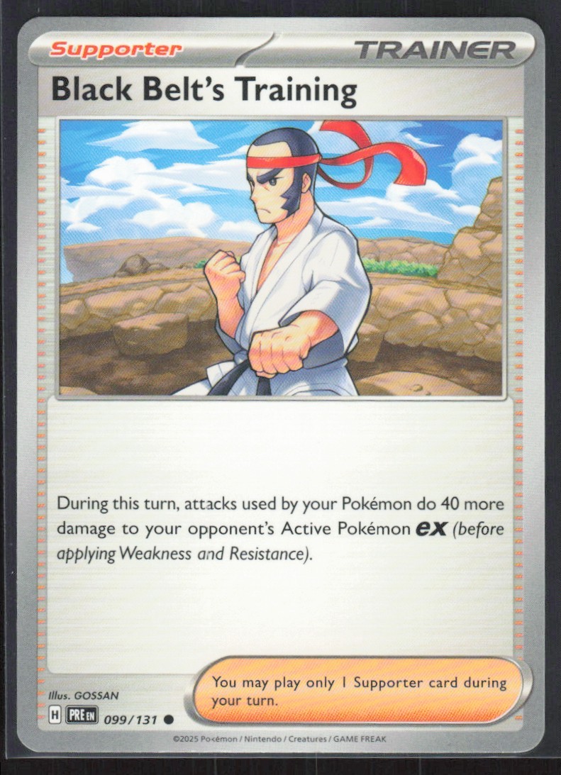 2025 Scarlet & Violet Series - Prismatic Evolutions Black Belt's Training Common