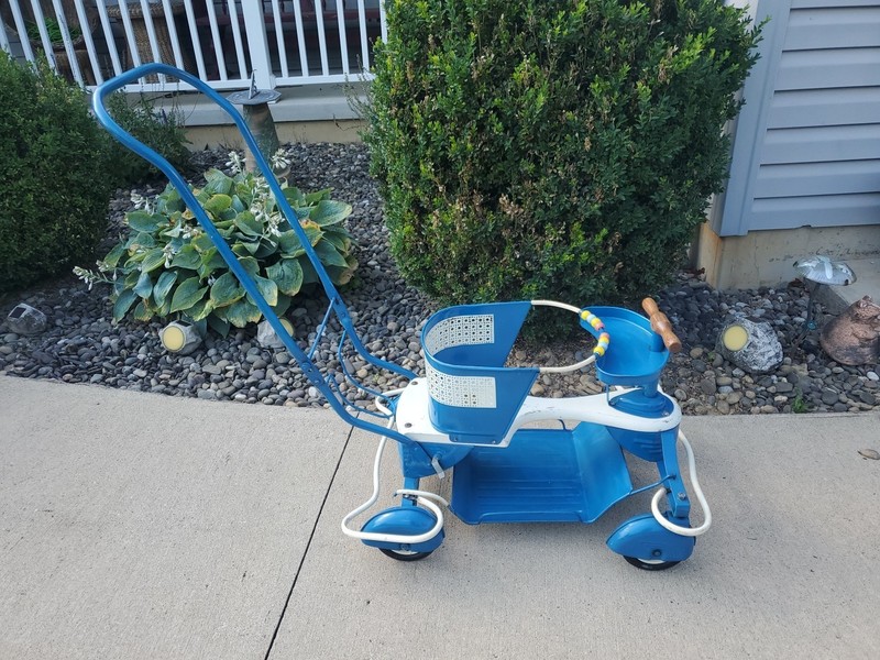 VTG RARE 1940-50’s Taylor Tot Baby Stroller Walker Buggy Carriage w/Fenders