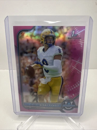 2021-22 Bowman University - Kenny Pickett Pink Refractor 1st