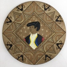 GRANDE PIATTO CERAMICA SARDA - DIAMETRO 33,7cm - LOI Loddo