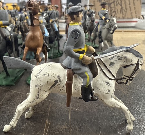 Vintage Britains American Civil War Cavalry Soldiers Custom Confederate Set ACW - Bild 12 von 24