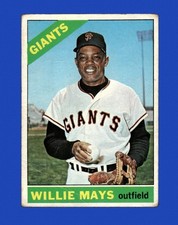 1966 Topps Set-Break #  1 Willie Mays LOW GRADE (crease) *GMCARDS*
