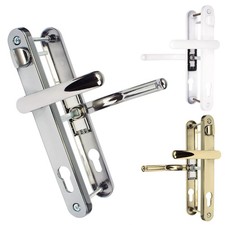 Balmoral uPVC Door Handle Sprung 92mm 62mm PZ Lever Snib 211mm Set Patio PVC