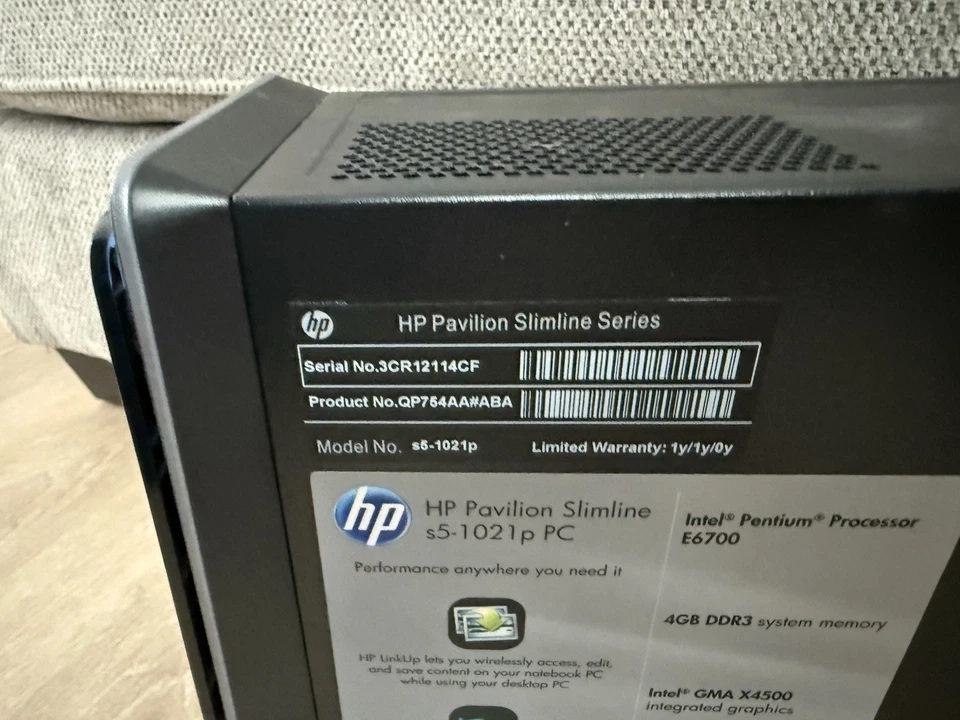 HP Pavilion Slimline s5-1021 p PC - Image 4 of 4