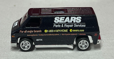 Hot Wheels Super Van Custom SEARS service van RR Tires. very C@@L.