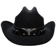 Cowboy Hat for Women Men Medium Na/Black