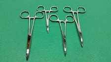 4 ASSORTED MOSQUITO' KELLY' CRILE HEMOSTAT FORCEPS CVD SURGICAL INSTRUMENTS