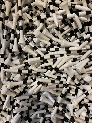 #ad New 2.75” Wood Epik Black Stripe Golf Tees 2 3 4” Wholesale $11.50