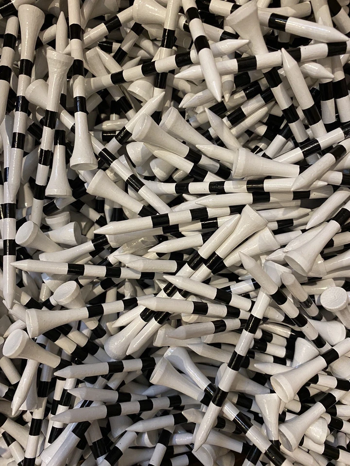 New 2.75” Wood Epik Black Stripe Golf Tees 2 3/4” Wholesale