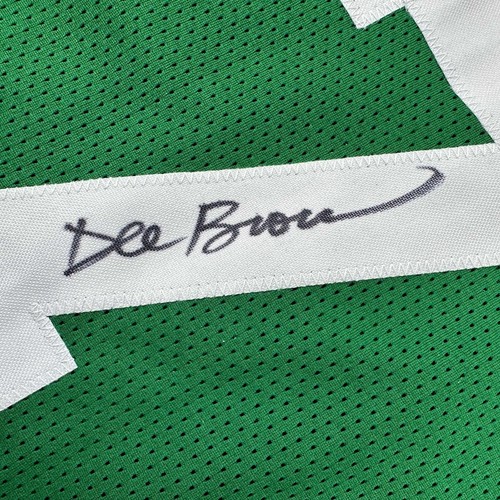 Autographed/Signed Dee Brown Boston Green Basketball Jersey JSA COA - Picture 3 of 4