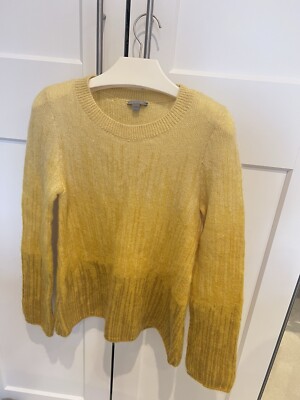 Yellow Cos Mohair Sweater COS Mohair Jumper Yellow Size XS UK