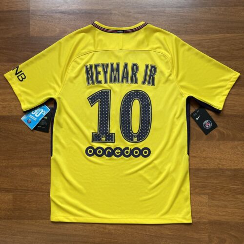 NWT PSG NIKE 2017/2018 FOOTBALL AWAY JERSEY #10 NEYMAR SIZE “M” 847268-720