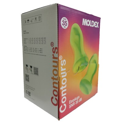 Moldex Contours 7400 Earplugs Standard Size - SNR 35db Ear plugs - 200 Pairs