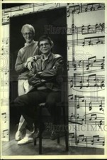 1989 Press Photo New York Musical Creators David Shire & Richard Maltby, Jr.