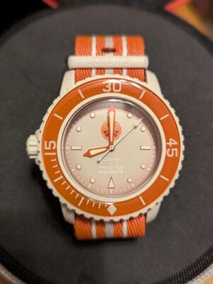Swatch Blancpain Arctic Ocean Bioceramic Scuba Fifty Fathoms Collection SO35N100